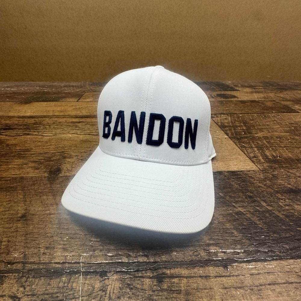 G/FORE Bandon Dunes Golf Hat White Flexfit 110 Snapback Puffin Logo Adjustable